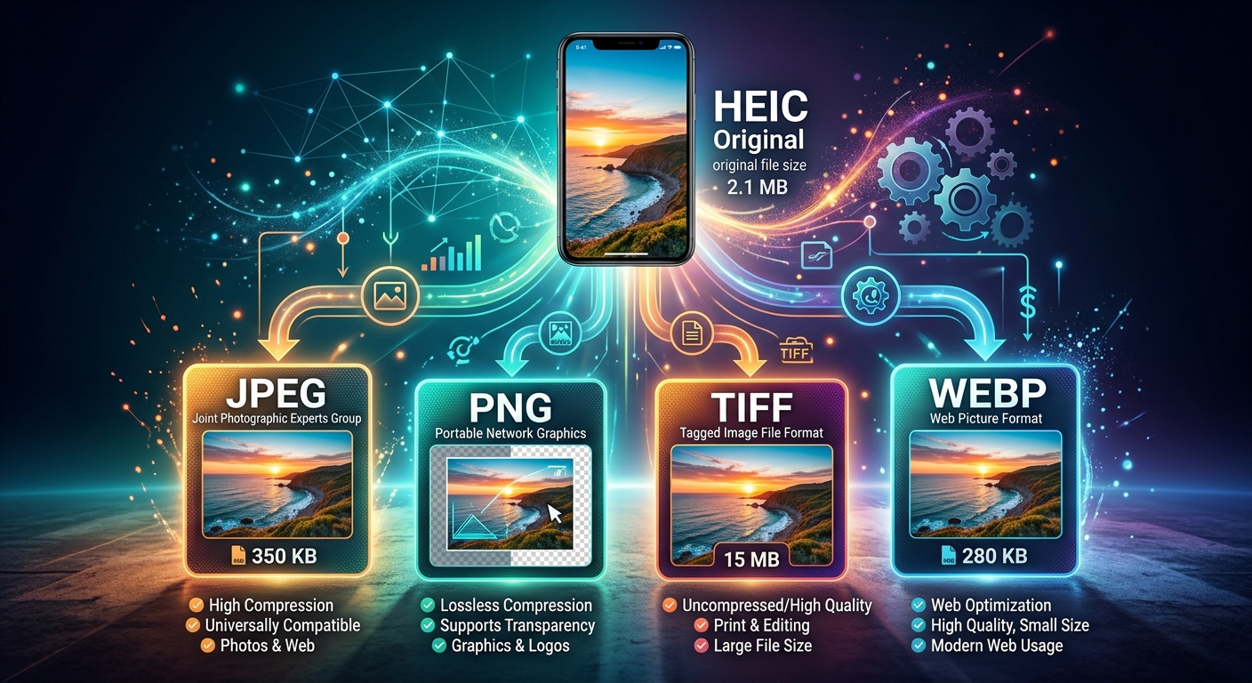 How to Choose the Right Output Format When Converting HEIC Photos